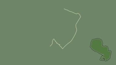 Asuncion, Paraguay, çıkarılmış ve izole edilmiş. Uydu