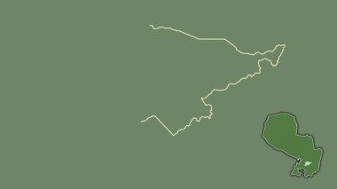 Guaira, Paraguay, dışlanmış ve izole edilmiş. Uydu