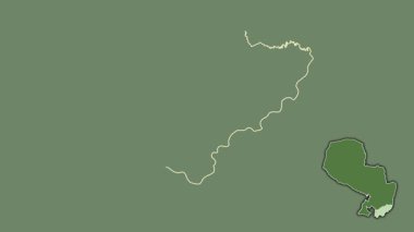 Itapua, Paraguay, dışlanmış ve izole edilmiş. Uydu