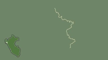 Lambayeque, Peru, boşaltılmış ve izole edilmiş. Uydu