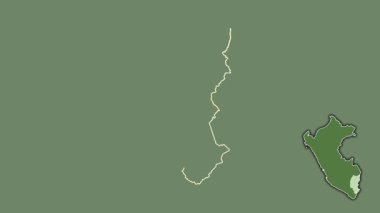 Puno, Peru, soyutlanmış ve soyutlanmış. Uydu