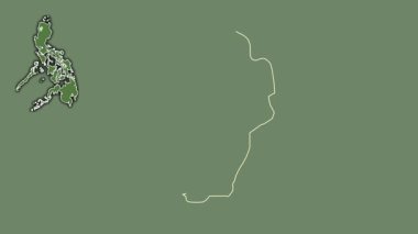 Abra, Filipinler, boşaltılmış ve izole edilmiş. Uydu