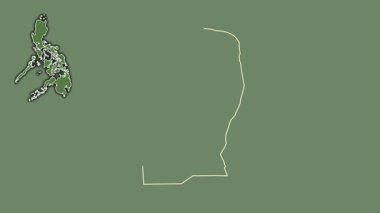 Agusan del Norte, Filipinler, çıkarılmış ve izole edilmiş. Uydu