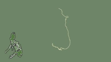 Bataan, Filipinler, boşaltılmış ve izole edilmiş. Uydu