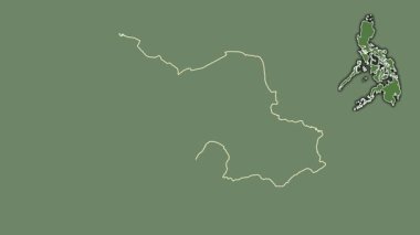 Batangas, Filipinler, boşaltılmış ve izole edilmiş. Uydu