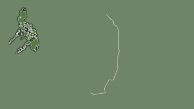 Benguet, Filipinler, boşaltılmış ve izole edilmiş. Uydu