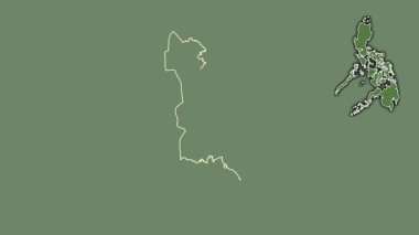 Doğu Samar, Filipinler, boşaltılmış ve izole edilmiş. Uydu