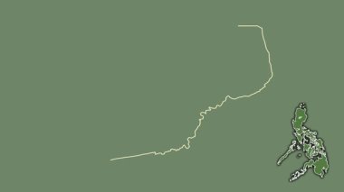 Ifugao, Filipinler, boşaltılmış ve izole edilmiş. Uydu