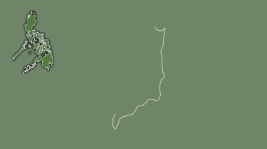 Ilocos Norte, Filipinler, dışlanmış ve izole edilmiş. Uydu