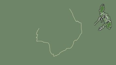 Laguna, Filipinler, boşaltılmış ve izole edilmiş. Uydu