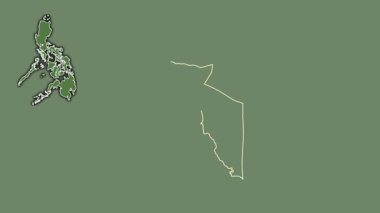 Batı Mindoro, Filipinler, sökülmüş ve izole edilmiş. Uydu