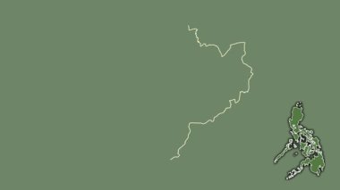 Pampanga, Filipinler, boşaltılmış ve izole edilmiş. Uydu