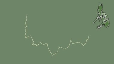 Pangasinan, Filipinler, boşaltılmış ve izole edilmiş. Uydu