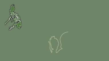 Rizal, Filipinler, boşaltılmış ve izole edilmiş. Uydu