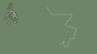 Güney Cotabato, Filipinler, boşaltılmış ve izole edilmiş. Uydu