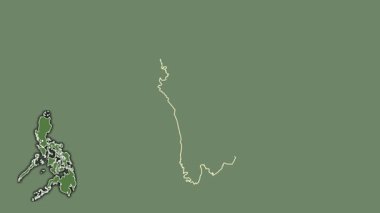 Zambaleler, Filipinler, boşaltılmış ve izole edilmiş. Uydu