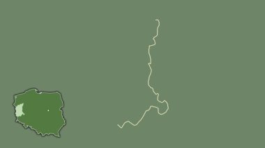 Lubusz, Polonya, boşaltılmış ve izole edilmiş. Uydu