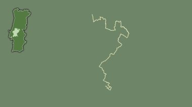 Santarem, Portekiz, dışlanmış ve izole edilmiş. Uydu