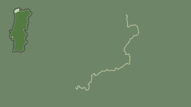 Viana do Castelo, Portekiz, dışlanmış ve izole edilmiş. Uydu