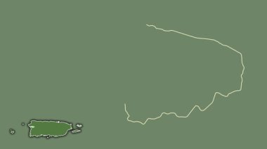 Anasco, Porto Riko, dışlanmış ve izole edilmiş. Uydu