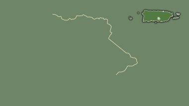 Coamo, Porto Riko, dışlanmış ve izole edilmiş. Uydu