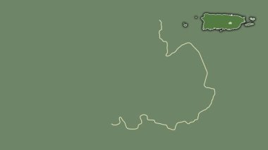 Cidra, Porto Riko, dışlanmış ve izole edilmiş. Uydu