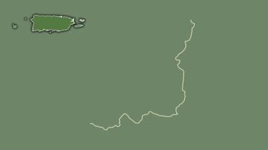 Fajardo, Porto Riko, dışlanmış ve izole edilmiş. Uydu