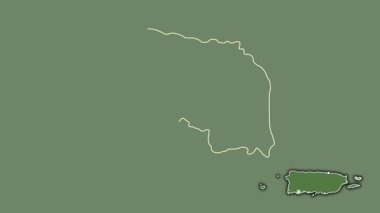 Guanica, Porto Riko, dışlanmış ve izole edilmiş. Uydu