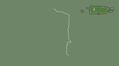 Lares, Porto Riko, dışlanmış ve izole edilmiş. Uydu