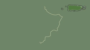 Luquillo, Porto Riko, dışlanmış ve izole edilmiş. Uydu