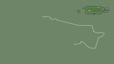 Maricao, Porto Riko, dışlanmış ve izole edilmiş. Uydu