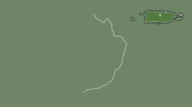 Morovis, Porto Riko, dışlanmış ve izole edilmiş. Uydu