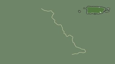 Patilla, Porto Riko, soyutlanmış ve soyutlanmış. Uydu