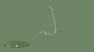 Ponce, Porto Riko, soyutlanmış ve soyutlanmış. Uydu