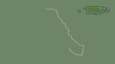 Trujillo Alto, Porto Riko, dışlanmış ve izole edilmiş. Uydu