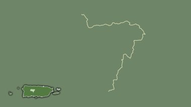 Utuado, Porto Riko, dışlanmış ve izole edilmiş. Uydu