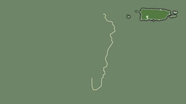 Yauco, Porto Riko, soyutlanmış ve soyutlanmış. Uydu