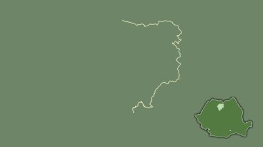 Romanya 'nın Bistrita-Nasaud kenti, boşaltılmış ve izole edilmiş. Uydu