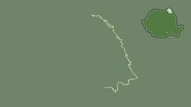 Botosani, Romanya, sürülmüş ve izole edilmiş. Uydu