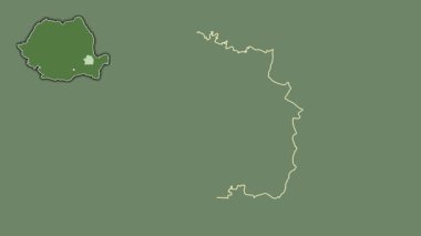 Braila, Romanya, sürülmüş ve izole edilmiş. Uydu