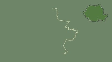 Bükreş, Romanya, sürülmüş ve izole edilmiş. Uydu