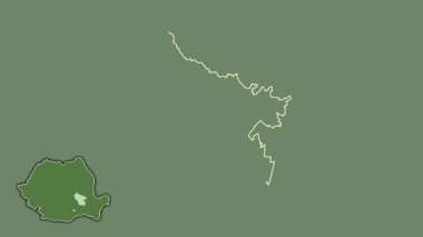 Buzau, Romanya, sürülmüş ve izole edilmiş. Uydu