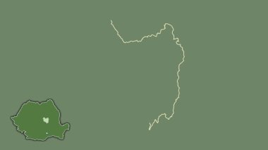 Covasna, Romanya, sürülmüş ve izole edilmiş. Uydu