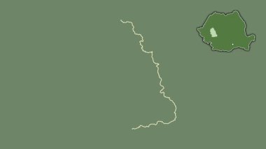 Hunedoara, Romanya, sürülmüş ve izole edilmiş. Uydu