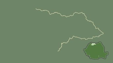 Romanya, Maramures, sürülmüş ve izole edilmiş. Uydu