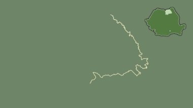 Suceava, Romanya, sürülmüş ve izole edilmiş. Uydu