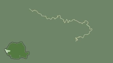 Timis, Romanya, sürülmüş ve izole edilmiş. Uydu