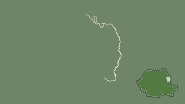 Vaslui, Romanya, sürülmüş ve izole edilmiş. Uydu