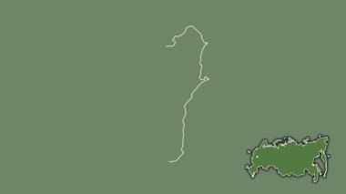 Dağıstan, Rusya, boşaltılmış ve izole edilmiş. Uydu