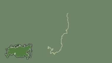 Omsk, Rusya, çıkarılmış ve izole edilmiş. Uydu